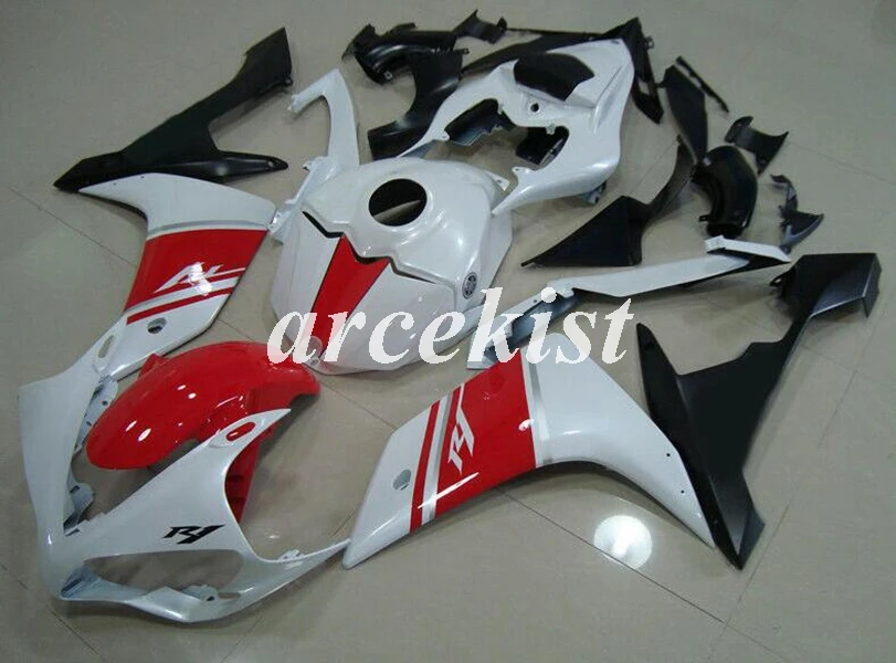 

Injection Mold New ABS Full Tank cover Fairings kit Fit For Yamaha YZF1000 R1 2007 2008 07 08 YZF R1 body set red white
