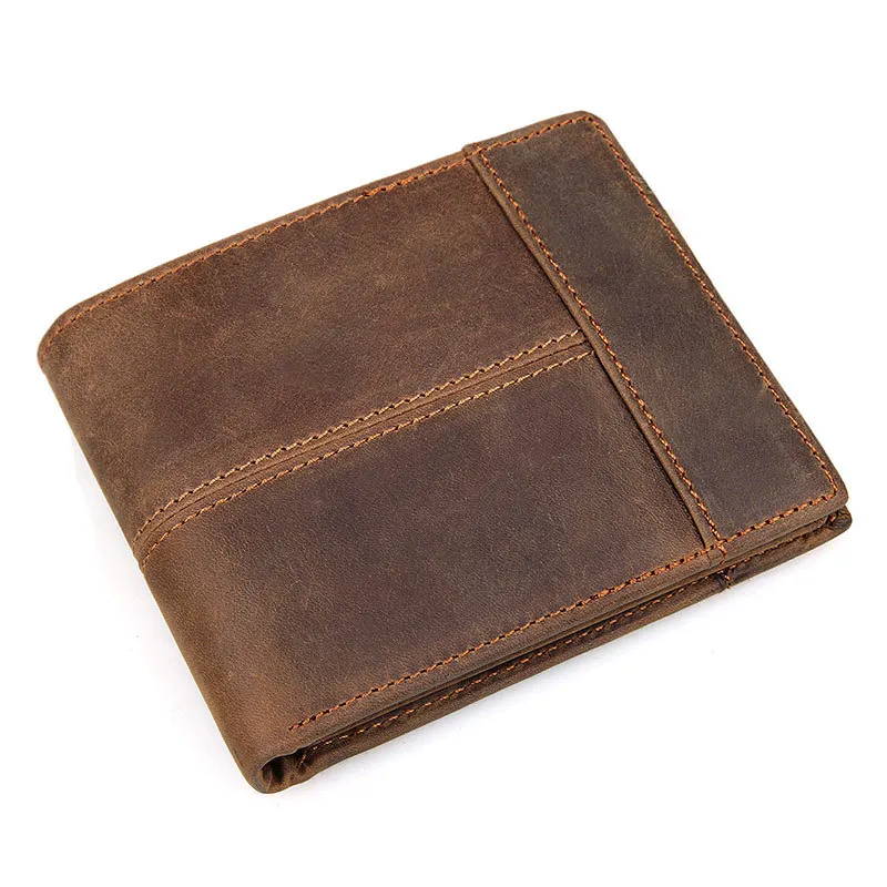 

Leather Short Men's Wallet Credit Card Holder Purse