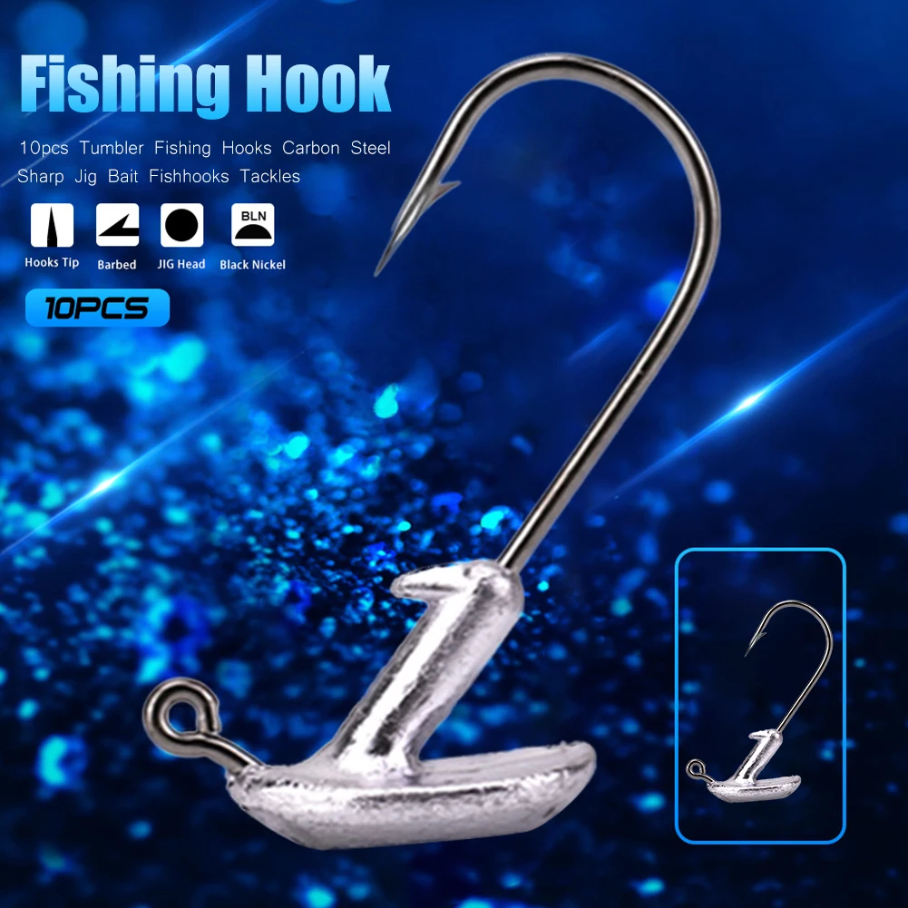 10 шт. рыболовные крючки-блесны из углеродистой стали | Спорт и развлечения