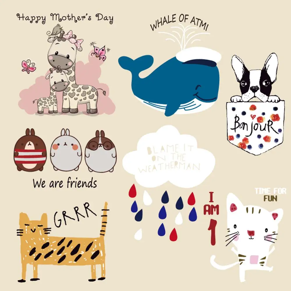 Милый маленький животных Зебра собака нашивка &quotКошка&quot для Костюмы Стикеры