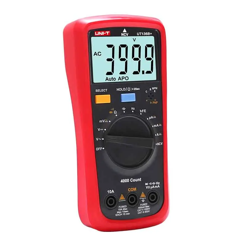 UT 136B + цифровой мультиметр 1000 В/10 А переменного/постоянного тока большой ЖК