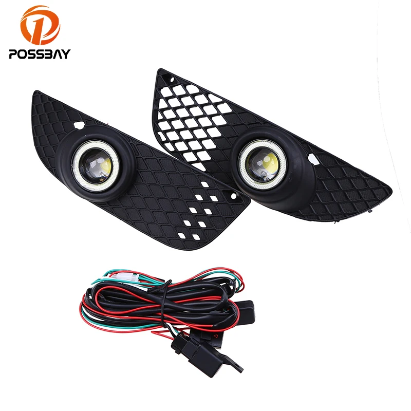 Posbay Белый Ангел глаз противотуманный светильник противотуманная фара авто Halo