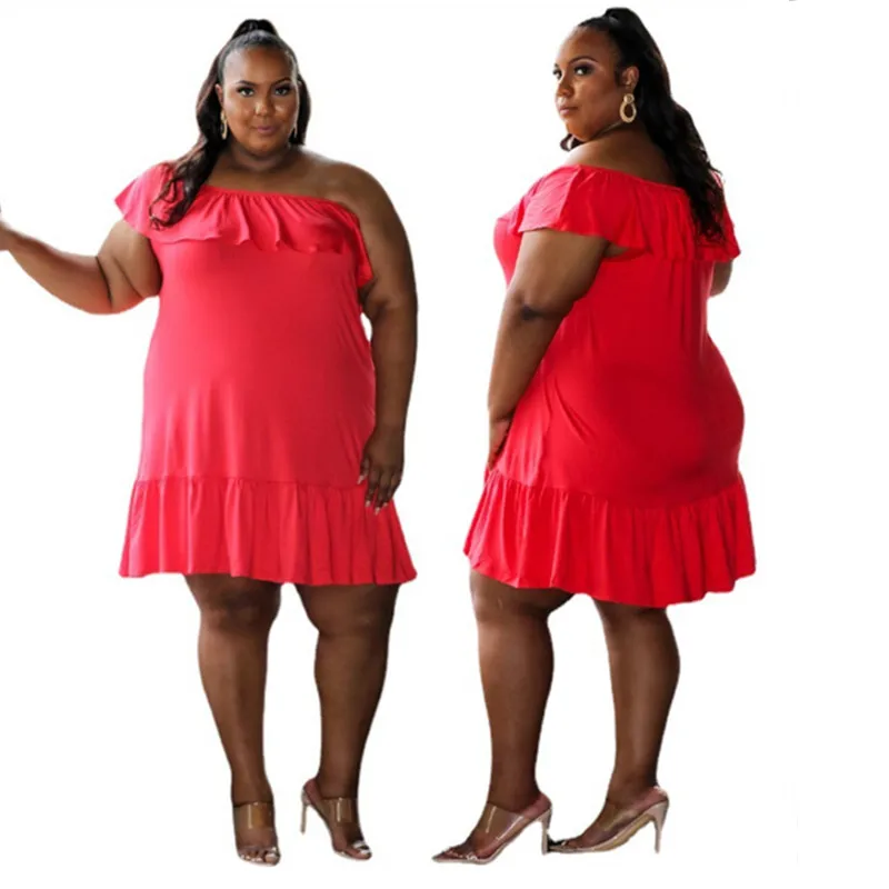 

Размера плюс платье 5xl; Оптовая продажа; Повседневная женская обувь; Элегантные вечерние Красный оборками наряды летние миди платья для жен...