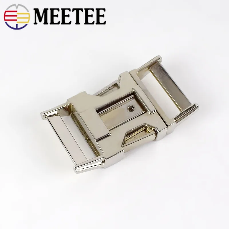 Meetee 2 шт. 10/15/20/25 мм металлический быстро сторонний релиз изогнутой пряжкой ошейник поводок для питомца собаки DIY сумка лямки продажы паракордового Браслета Аксессуар BF035