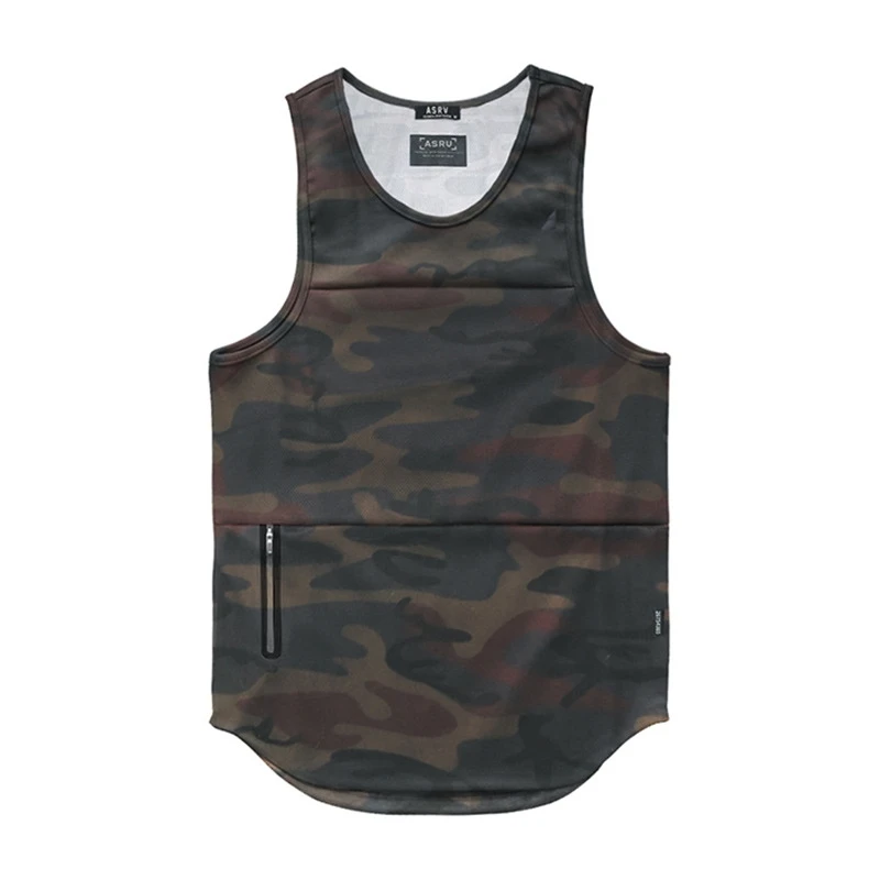 

Summer men's sports vest men's round neck quick drying sleeveless T-shirt digital printing Training Shirt
