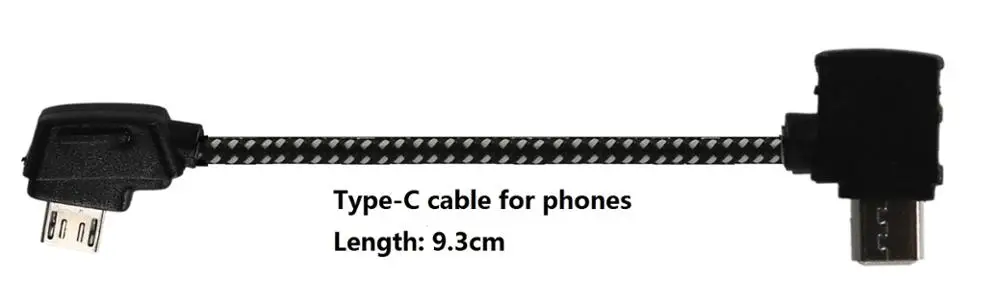 9.3cm Type-C Для DJI Mavic Mini Pro Air 2 Pro OTG кабель для передачи данных телефон планшет передача провода Android MicroUSB type-C кабель IOS для DJI управления - Цвет: 9.3cm Type-C