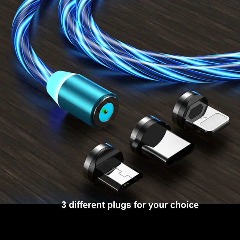 

ANSEIP USB cable Magnetic Phone Fast Charging cable 1M 2M USB IOS Micro Type-C Charger For iPhone 11 12Pro Xiaomi Huawei Samsung