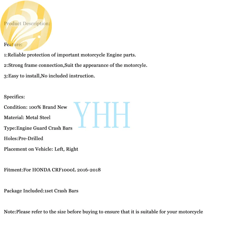 Новая Стальная Автомобильная защита двигателя мотоцикла Crashpad для Honda CRF1000L CRF 1000 L
