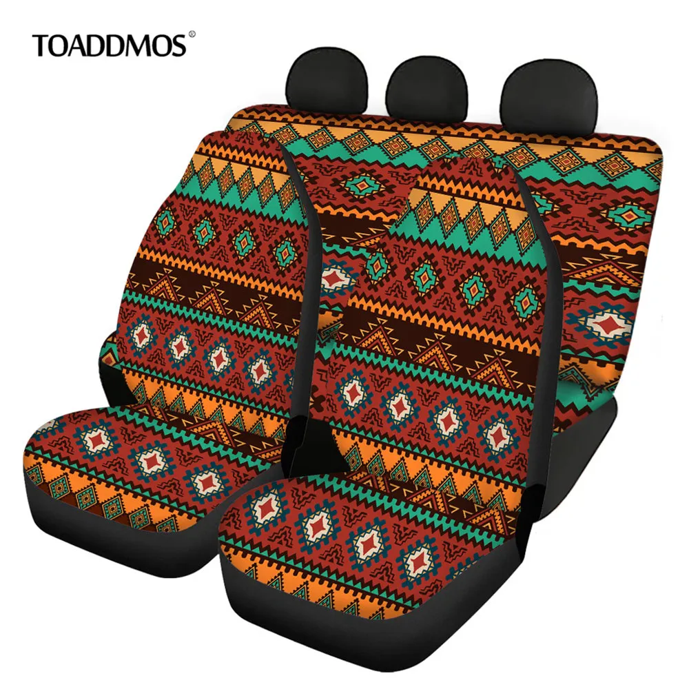 

TOADDMOS Прямая поставка чехол на передние и задние сиденья автомобиля традиционный дизайн фирмы Aztec эластичный протектор сиденья для автомоби...