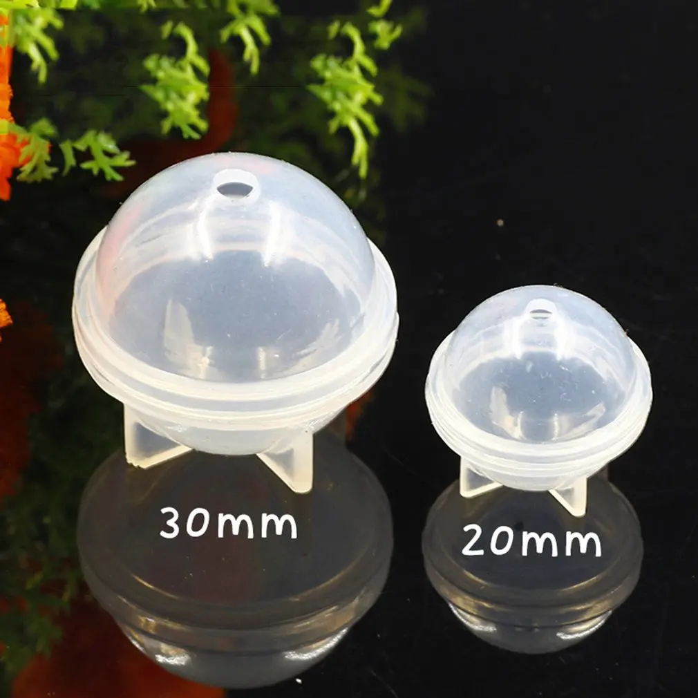 2 Size Round Sphere Silicone Resin Mold Epoxy Ball For Jewelry Flower Specimen Diy Handmade Crystal Drop Gel | Дом и сад