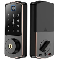 smart lock keyless entry bluetooth lock with fingerprint reader and touch screen keypad ttlock tuya app compatible for home