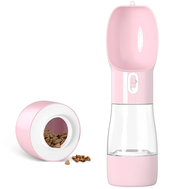 Портативная бутылка для воды собак многофункциональная поилка миска питья