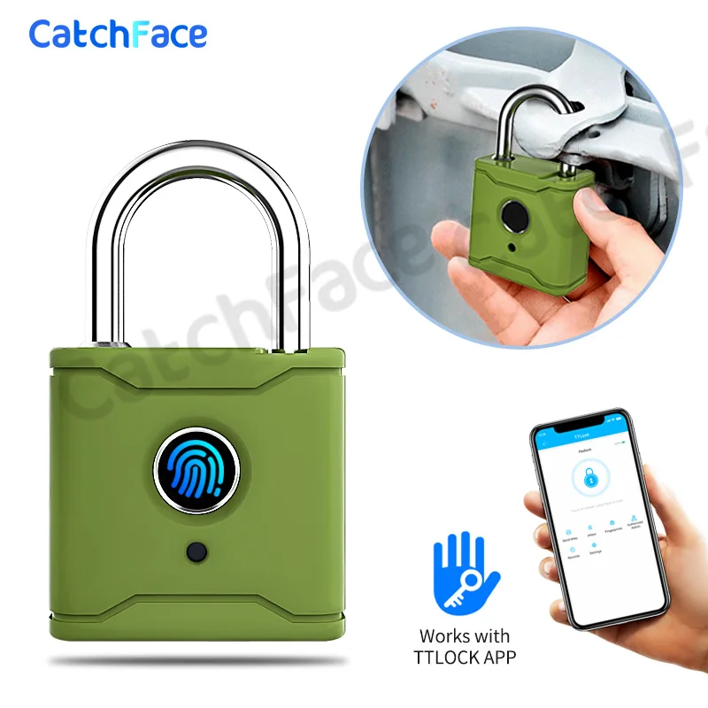 Bluetooth Smart Padlock Fingerprint Lock Smart Lock Keyless with TTlock App