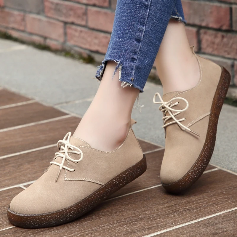 Женская обувь Сезон Зима элегантная из кожи с нашивкой zapatos de mujer con plataforma plana moda 2018