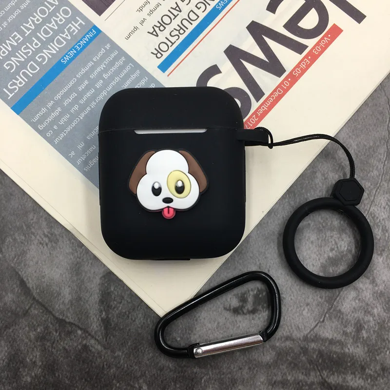 Cute Wireless Bluetooth Earphone Case For Apple AirPods 1 2 Silicone Charging Headphones Cases for Airpods Protective Cover | Электроника