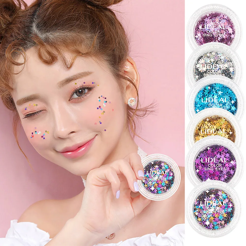 

1Pcs Portable Glitter Sequins Makeup Multifunctional Eye Shadow Decoration Eyeshadow Face Cosmetics Makeup