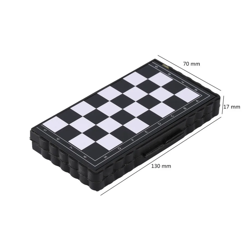 

1set Mini International Chess Folding Magnetic Plastic Chessboard Board Game Portable Kid Toy Portable 2020 Drop Shipping