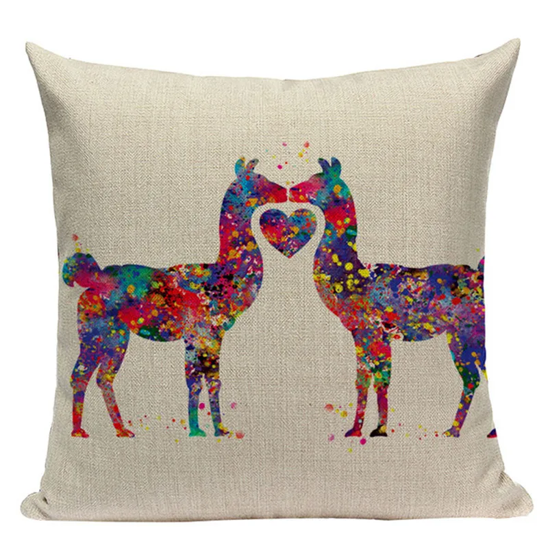 Подушка с Мопсом чехол цветной слон птица подушки в форме рыбы дома кресло для