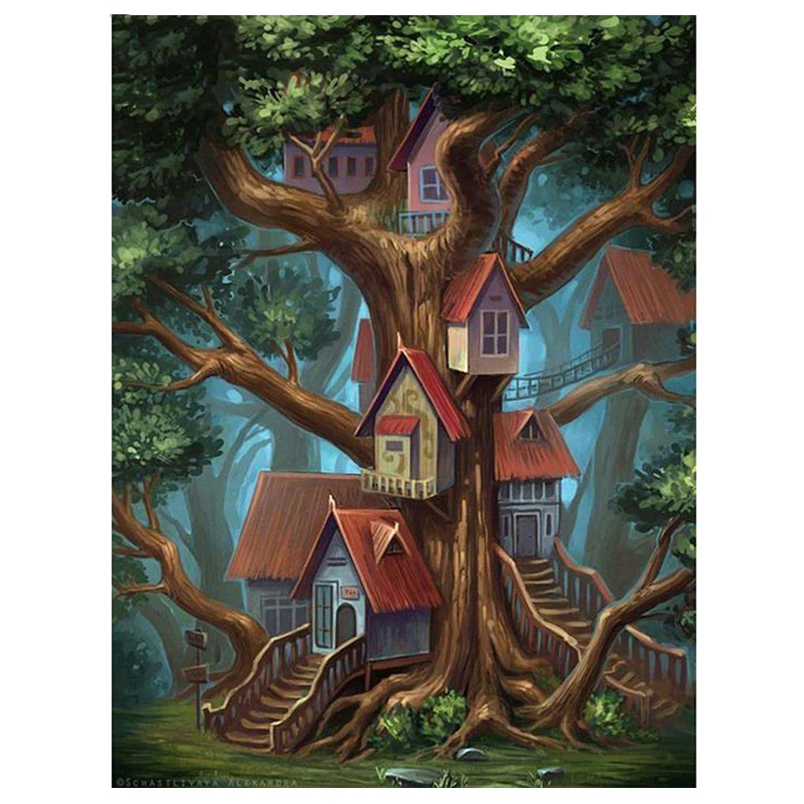 

Набор для алмазной вышивки «деревья» 5D