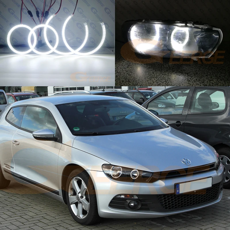 Для Volkswagen VW Scirocco 2008 2009 2010 2012 2013 ультра яркий SMD светодиодный ангельские глазки