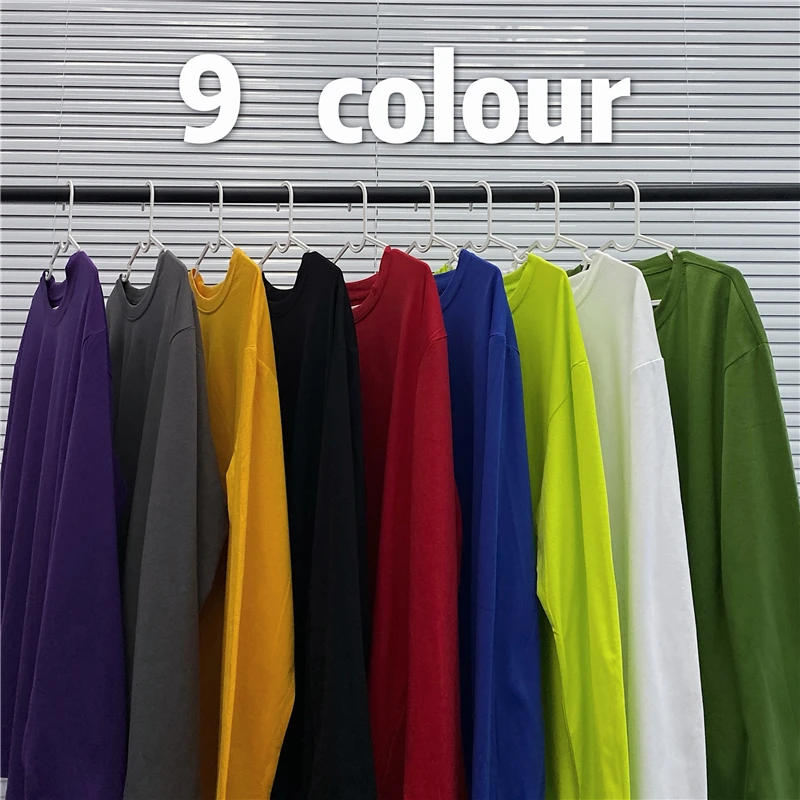 

Ins Casual Loose Women's Clothing Solid T Shirts Long Sleeve Autumn Style Tees O-neck Oversize Harajuku Ladies Tops Korean New