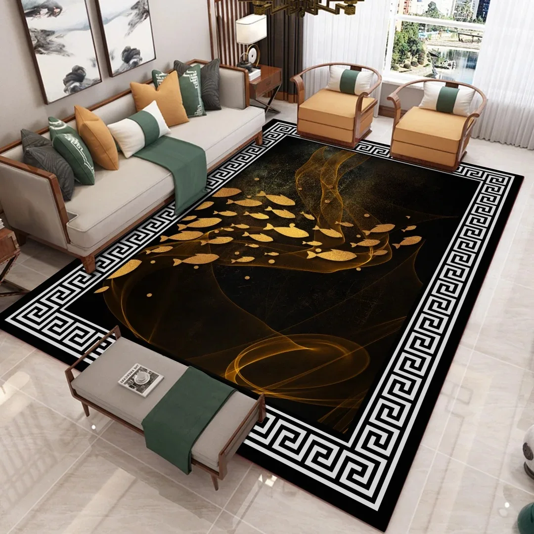 Modern New Chinese Style Carpet Living Room Sofa Coffee Table Light Luxury Home Bedroom Cute Cat Porch | Дом и сад