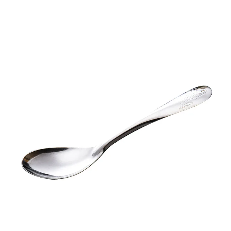 Милая маленькая ложка из нержавеющей стали для кофе и мороженого посуда Прямая