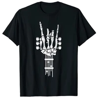 rock roll skeleton guitar music lover gift t shirt best seller