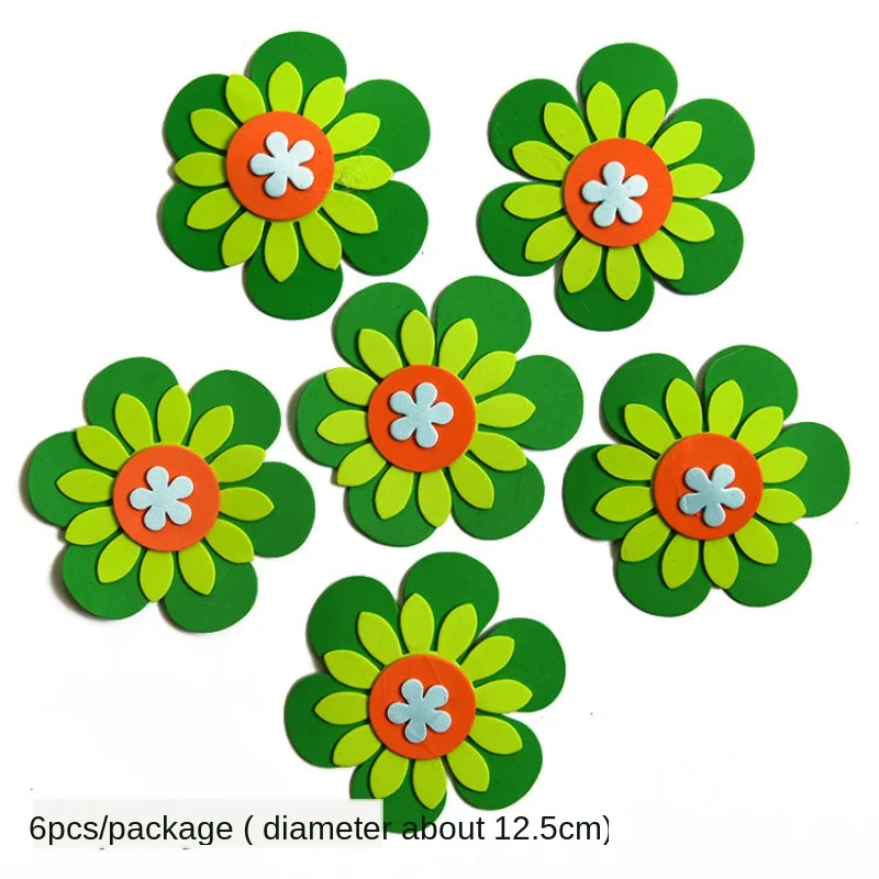 T N 3D арт EVA пены с цветочным рисунком детские настенные наклейки разными