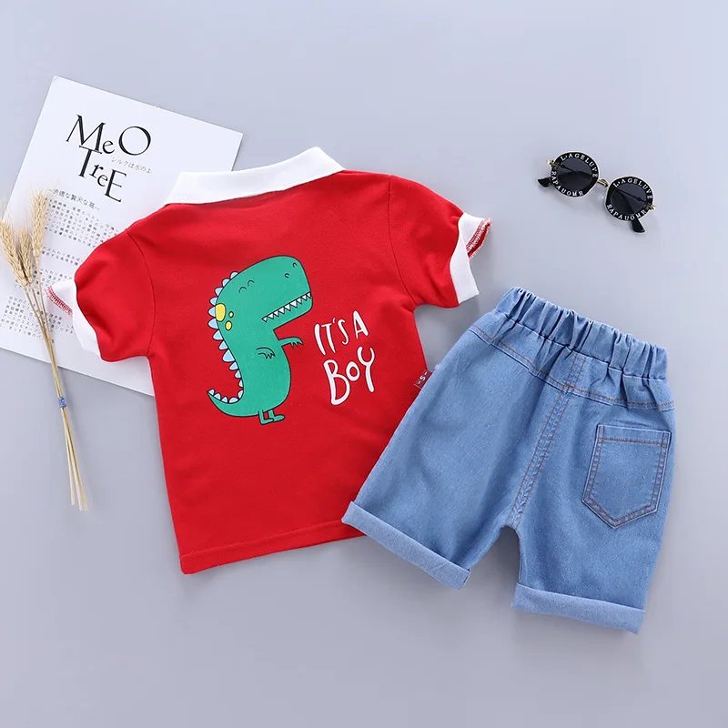 Новинка Летняя детская модная одежда Футболка с рисунком для маленьких