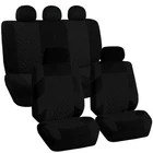 Чехлы на сиденья автомобиля, комплект из 9 чехлов для передних и задних сидений, из полиэстера, для грузовиков, фургонов, внедорожников