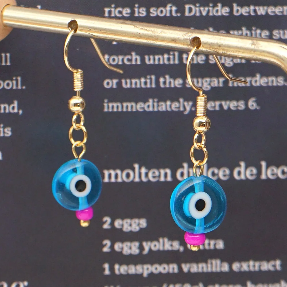 Go2boho 2020 New Arrival Women Handmade Jewelry Bead Evil Eye Earring Good Price Jewellery Boho Hanging Earrings | Украшения и