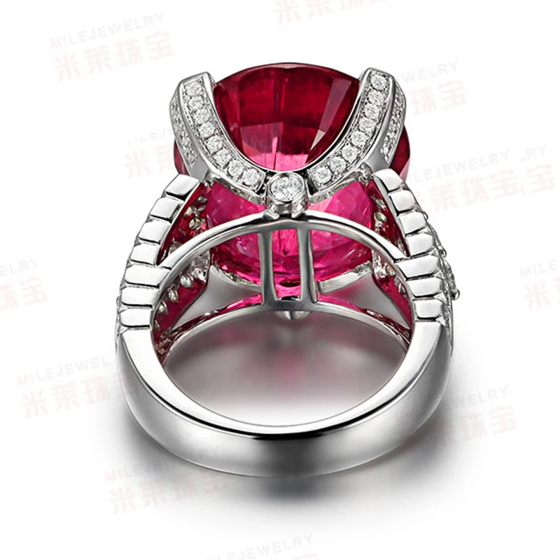 Роскошное большое Ювелирное кольцо с гранатом 10ct AAAAA циркониевый камень 300 шт.