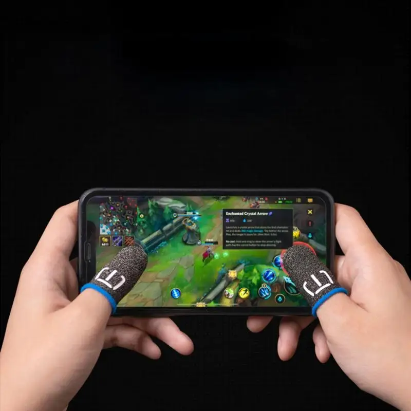 

Ultra-thin Gaming Finger Sleeve for Mobile Game Controllers Anti-Sweat Breathable Thumb Finger Cots Fingertip Cover for