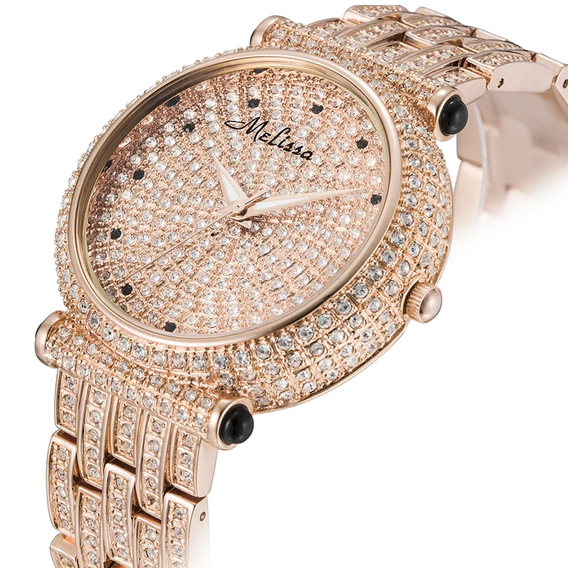 Fashion Bracelet Watches Luxury Women Watch Miyota Quartz MELISSA Waterproof Watches Crystal from Swarovsk Relogio Feminino