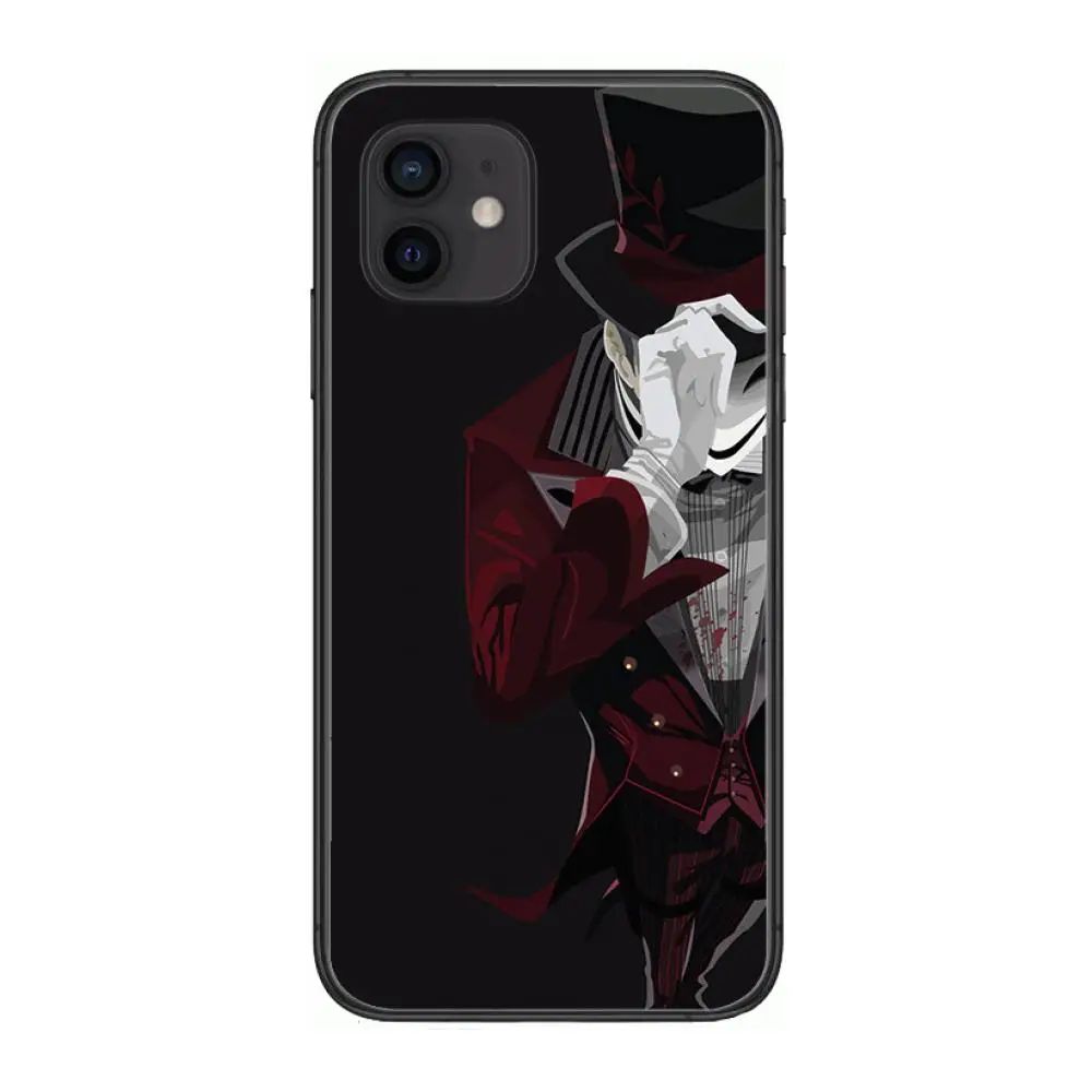 

Cartoon hunter Style Phone Case cover For iphone 12 pro max 11 8 7 6 s XR PLUS X XS SE 2020 mini black cell shell