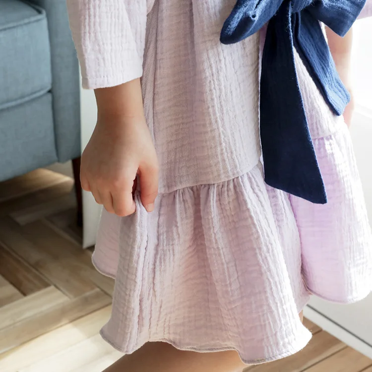 Teen Dress for Girls Fall Autumn Bow Long Sleeve Princess Costume 4 5 6 7 8 9 10 11 12 13 14 15 16 Year Clear | Детская одежда и