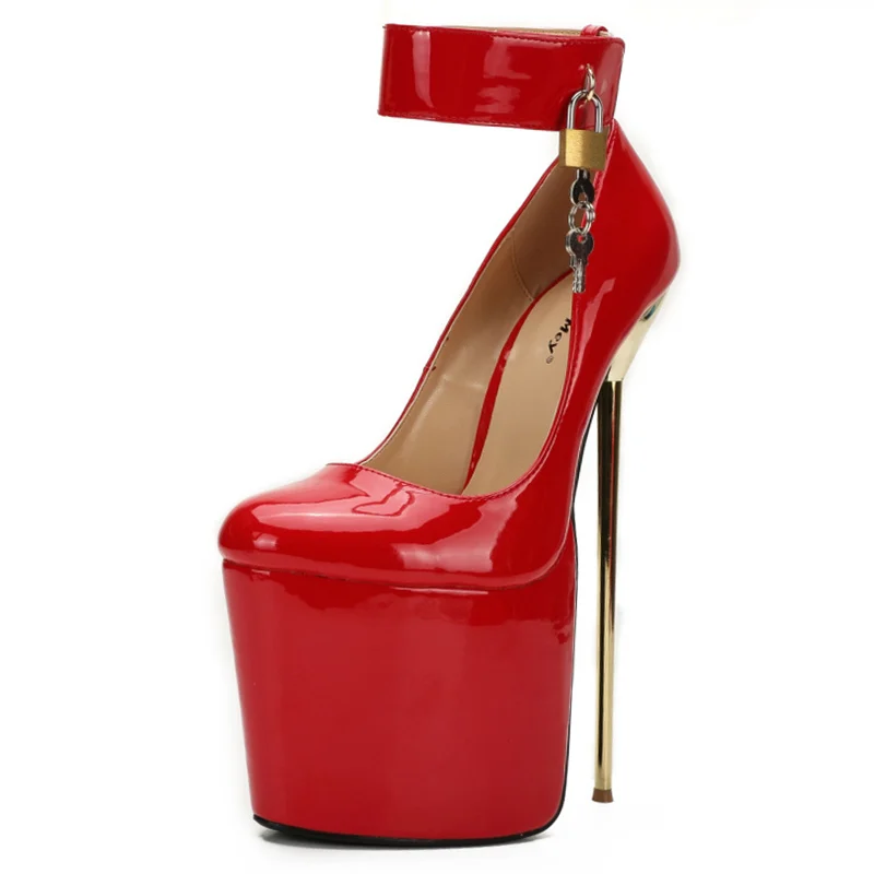 

Hey Si Mey Sexy Key Dec Ultra High Heels Stripper Shoes Women Designer 22CM Extreme High Heels Platform Pumps Ladies Fetish Shoe