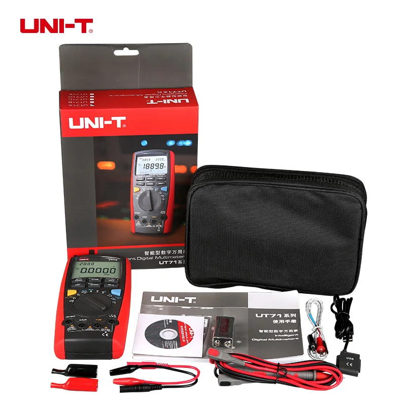 UNI T UT71E UT71A интеллектуальный цифровой мультиметр Емкость тестер температуры с 4 20