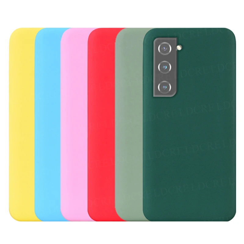 

For Samsung Galaxy S21 Case Original Matte Silicone Shockproof Soft TPU Phone Bumper For Samsung Galaxy S21 Plus Ultra 5G Cover