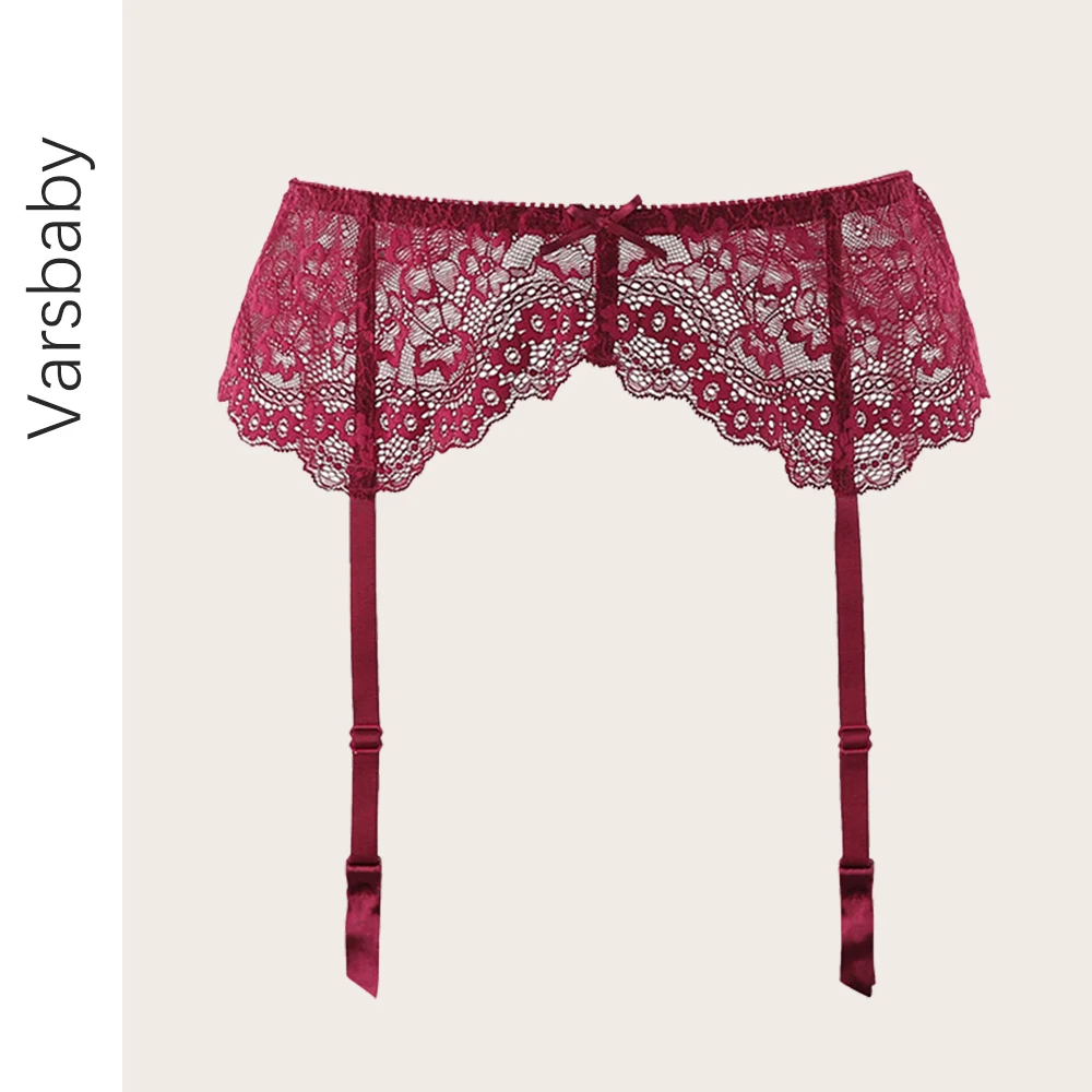

Varsbaby sexy fashion suspender belt women's underwear sexy lace garter belt black/cream white/red color
