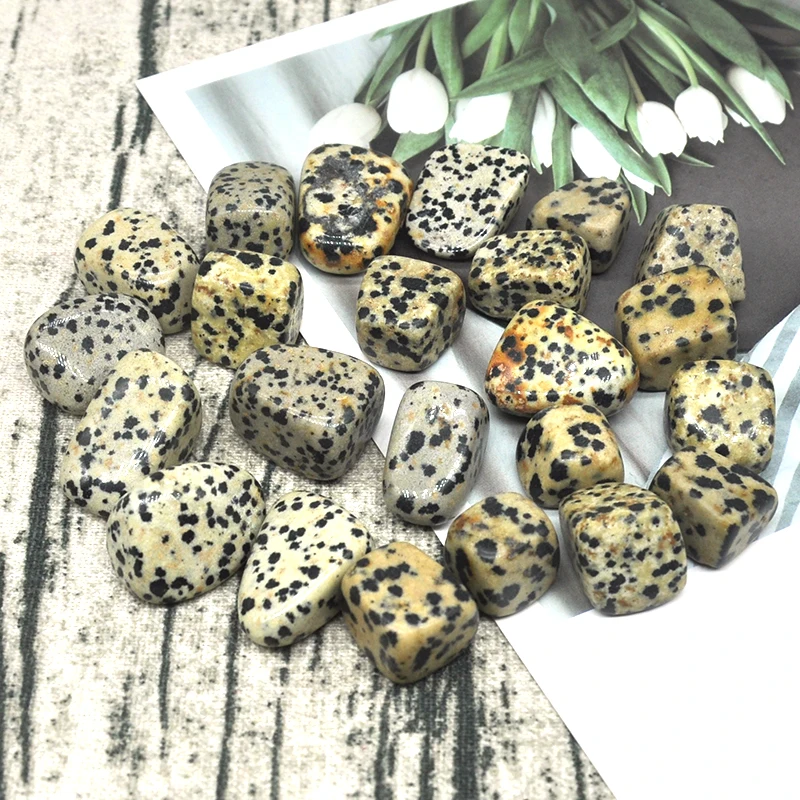 

Natural Dalmation Jasper Gravel Specimen Size Irregular Tumbled Stones Reiki Healing Crystal Quartz Mineral Aquarium Decoration