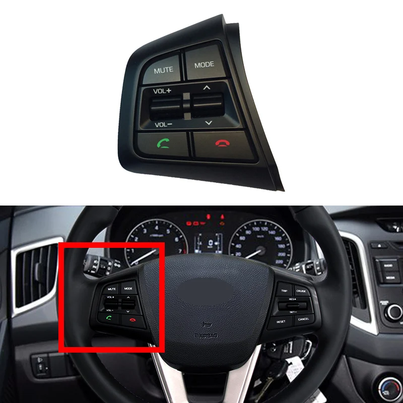 Круиз контроль для Hyundai IX25 creta 1 6 L/2.0L левые кнопки кнопка рулевого колеса телефон