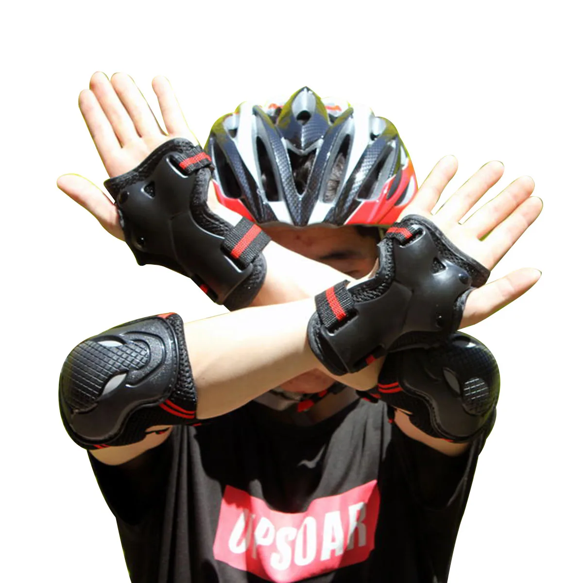 

6 Pcs Adults Kids Protective Gear Knee Pads Elbow Pads and Wrist Guard for Rollerblading Skateboard Cycling Skating Bike Scooter