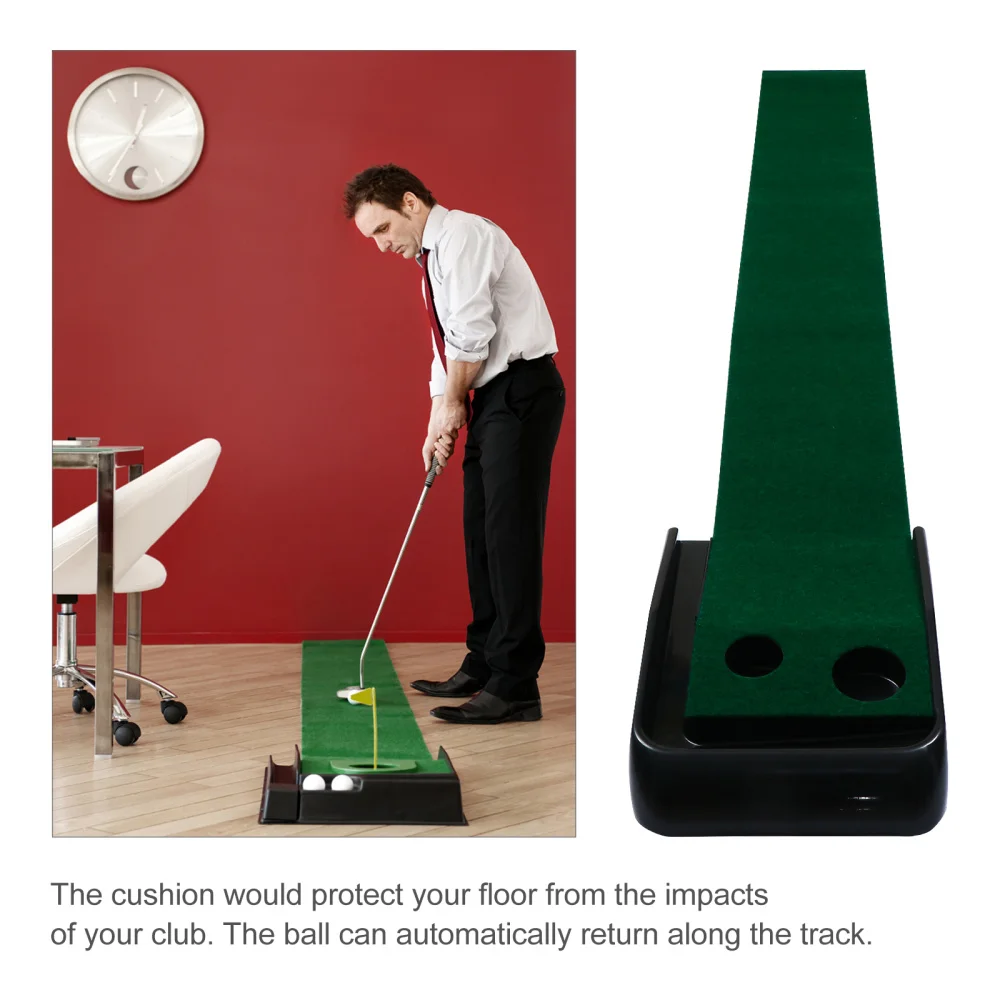 

2.5M Indoor Golfs Putting Trainer Mini Golfs Practice Putting Mat Putter Pad