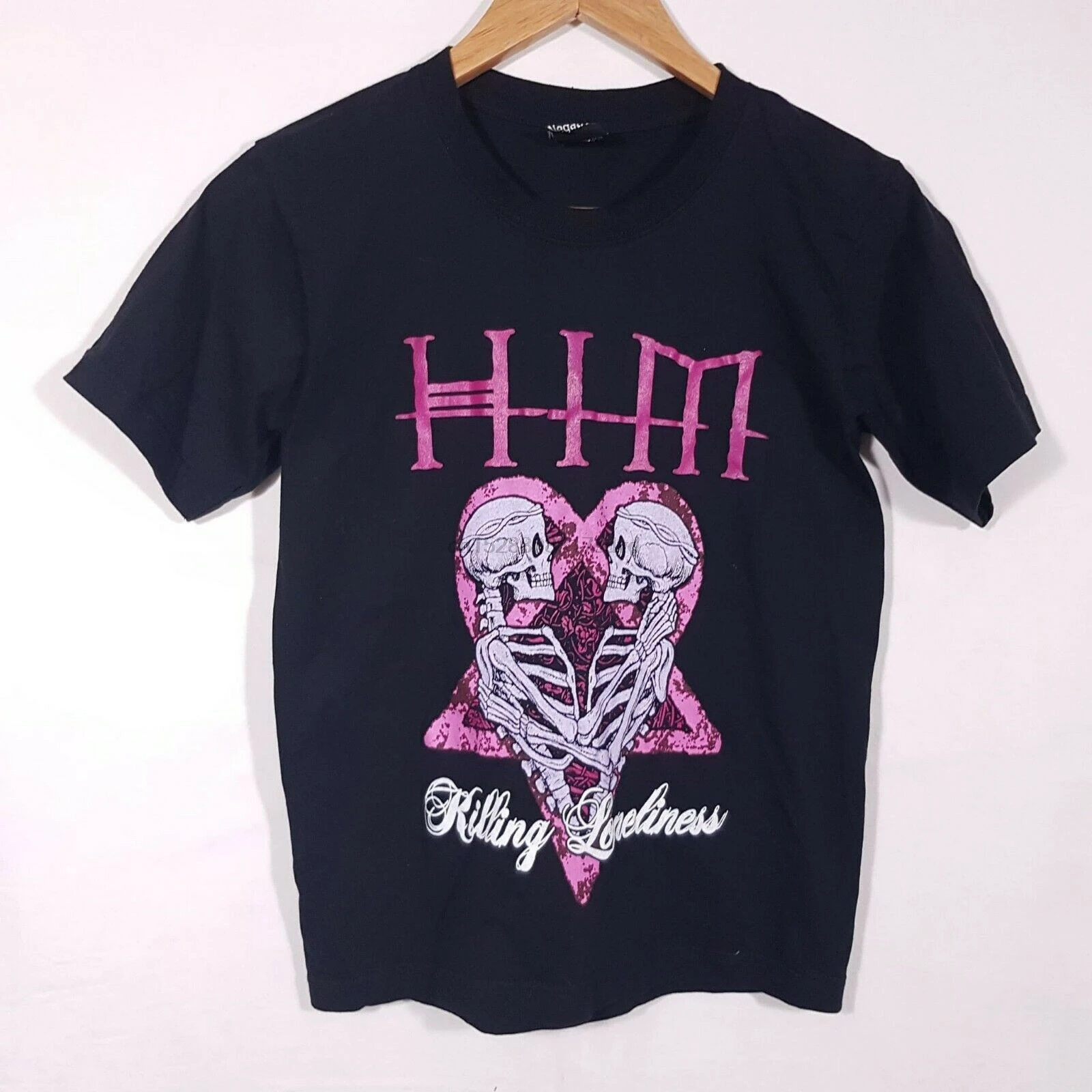 

Him Shirt Size Xs Killing Loneliness Band Tee Rock Metal Punk Black 100% Cotton