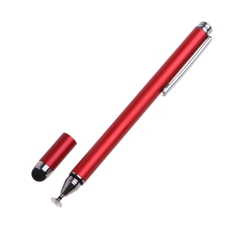 

A0KB High-Sensivity Silicone Capacitive Stylus Dual-tip Universal Touchscreen Pen for All Tablets Cell Phone Transparent Cup