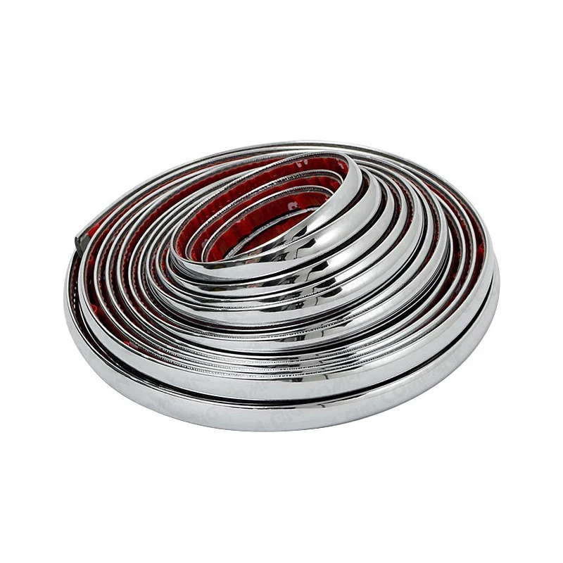 Бесплатная доставка 8 мм 5 м хромированный автомобильный молдинг отделка полоса