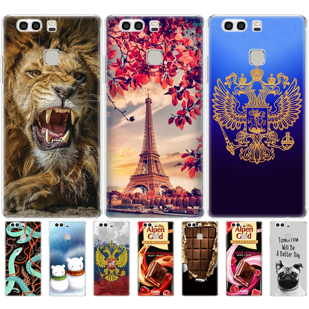 Силиконовый чехол для huawei P9 LITE PLUS 2016 мягкий бампер из ТПУ задняя крышка телефона