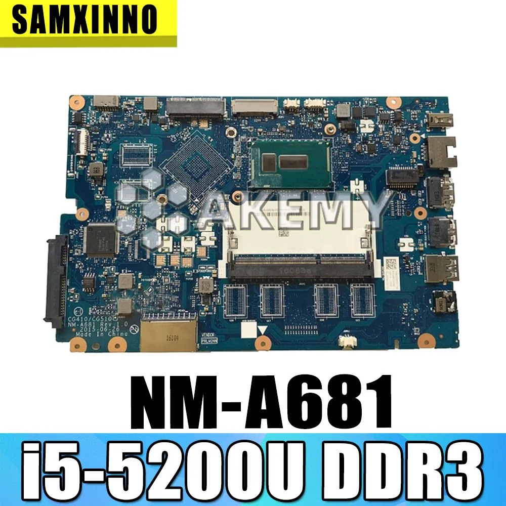 CG410 / CG510 NM A681 материнская плата для Lenovo B50 50 100 15IBD ноутбука CPU i5 5200U DDR3 100%